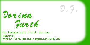 dorina furth business card